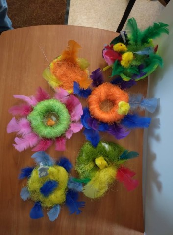 Radošās darbnīcas darbiņi.